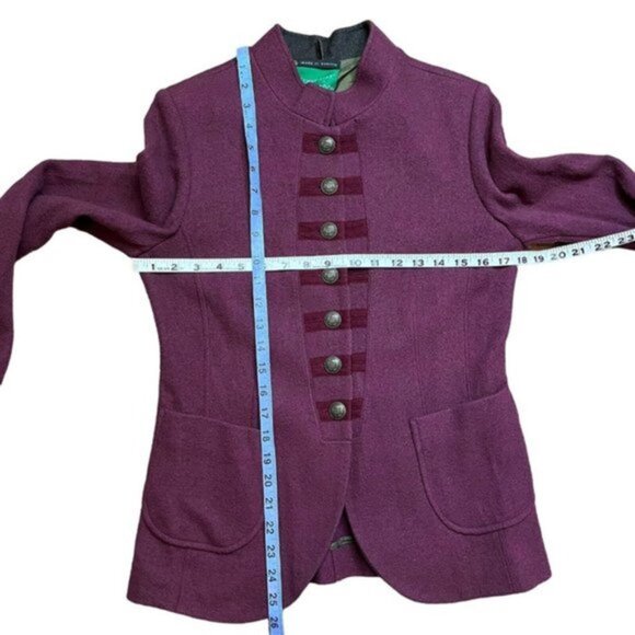 Schneiders Salzburg Melanie Red Blazer Wool Jacket Womens US 10 IT 44 - Picture 3 of 8